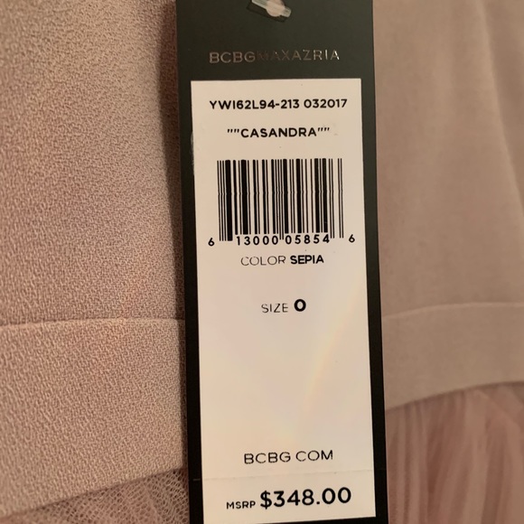 BCBGMaxAzria Mauve Ruffle Mini Dress - Picture 3 of 3